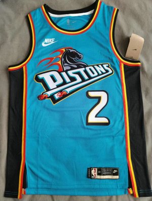 Maillot de Basket #2 Cunningham Detroit Pistons 22-23 classic Bleu